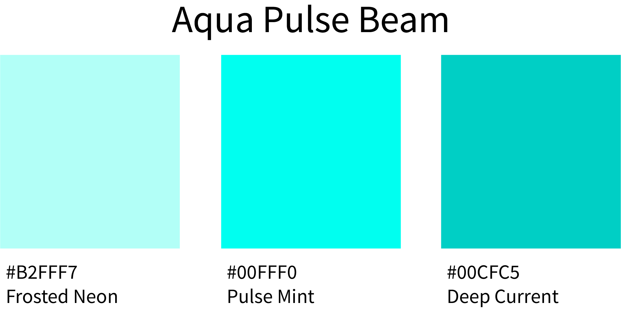 Aqua Pulse Beam Color Hex Code