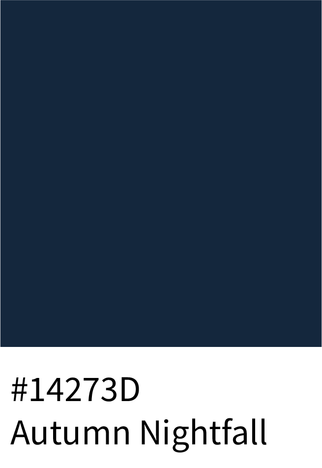 Autumn Nightfall Color Hex Code #14273D