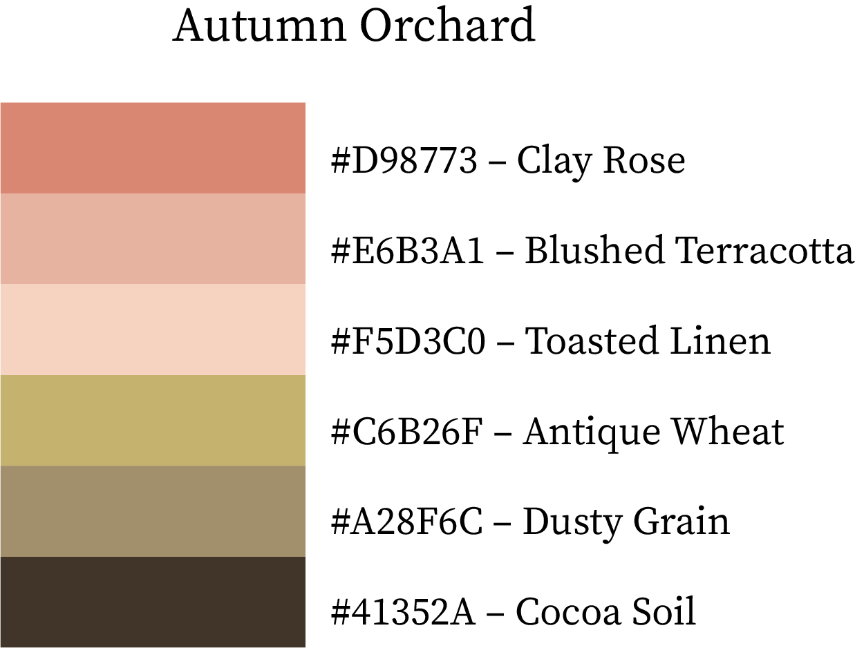 True Autumn Color Palette