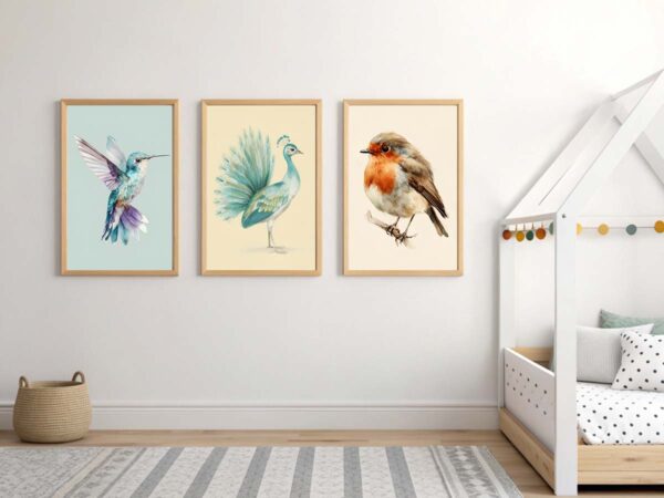 Woodland Birds Nursery Decor