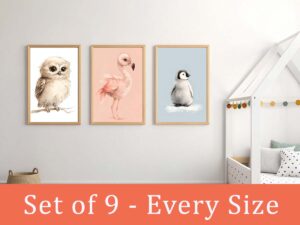Baby Birds Nursery Wall Art Prints