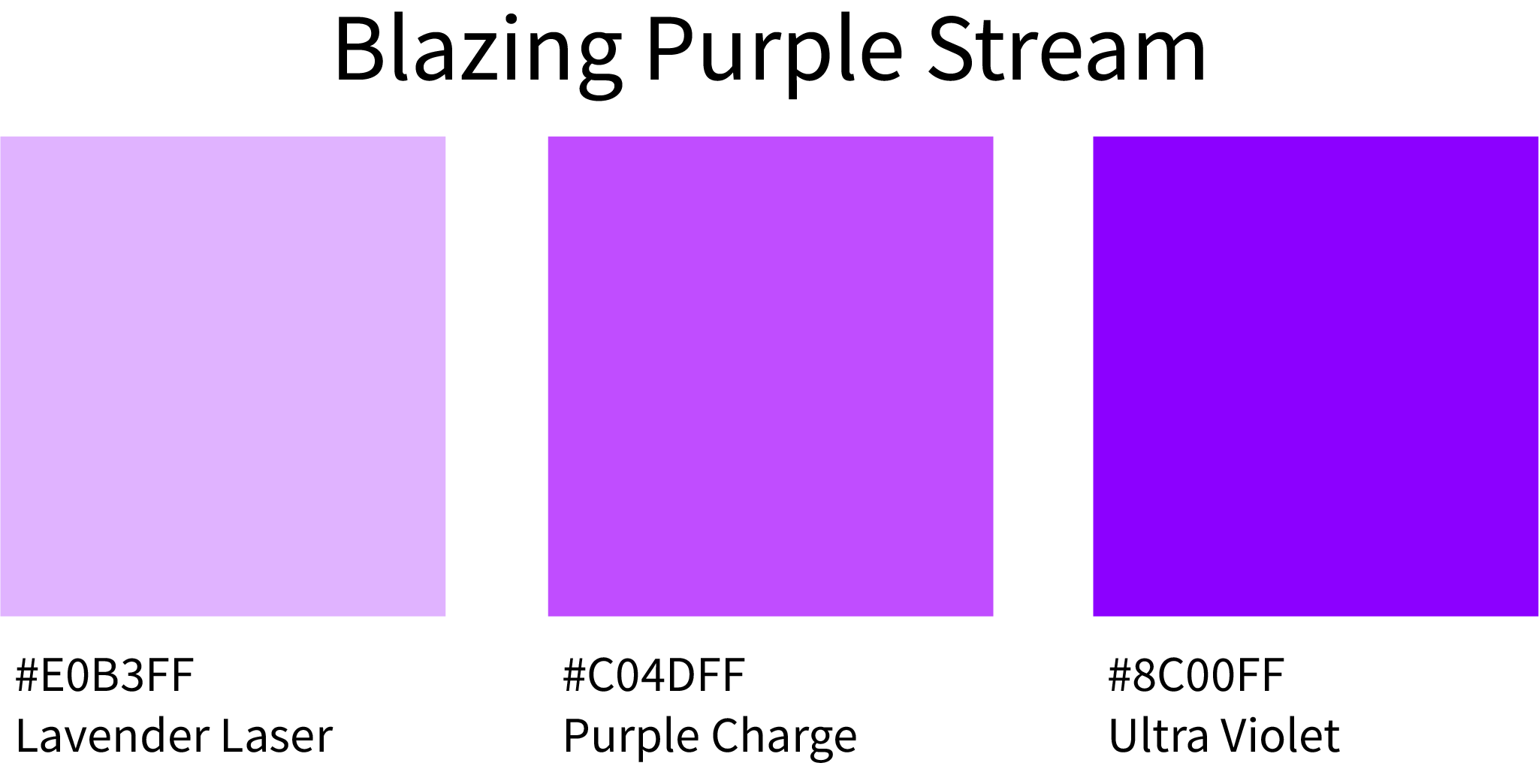 Blazing Purple Stream Color Hex Code