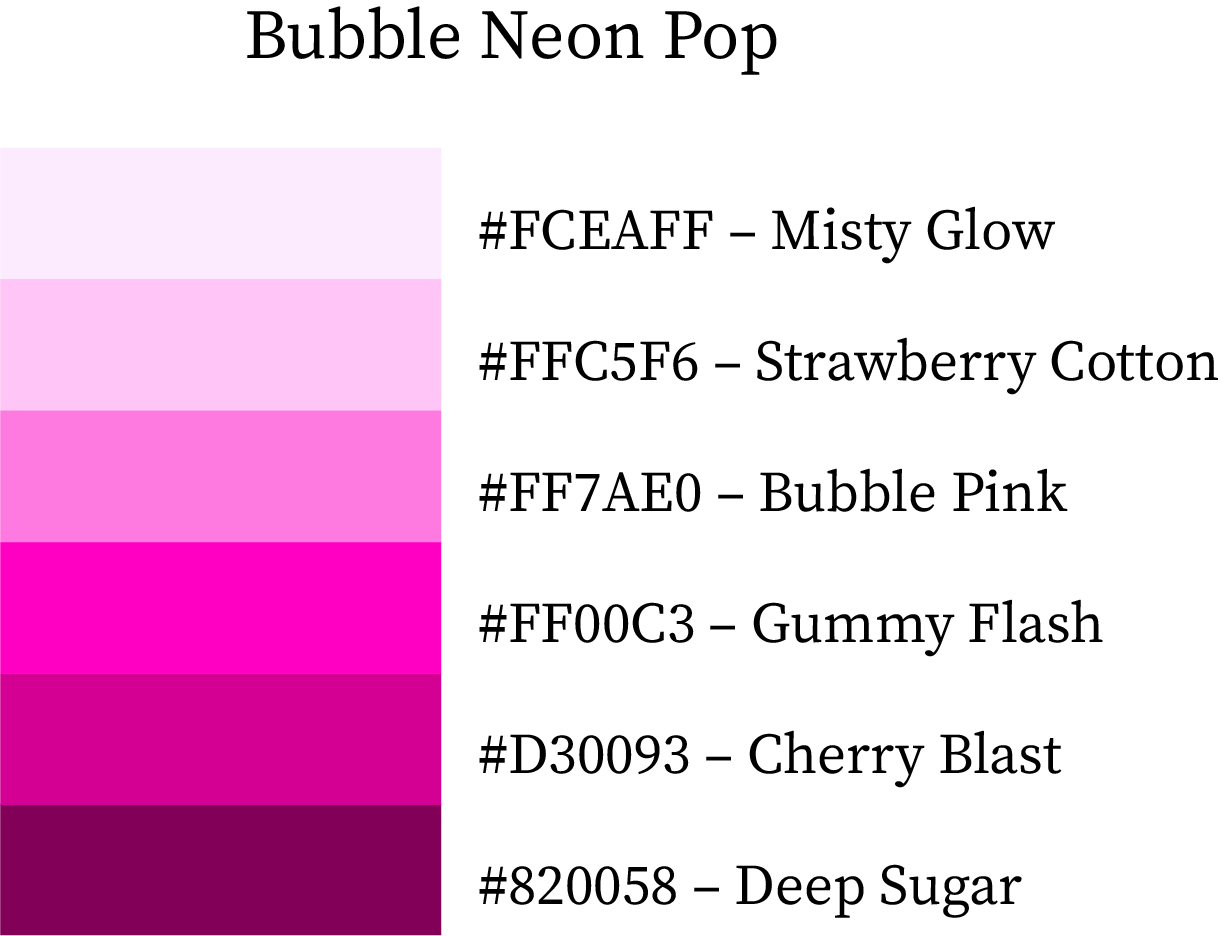 Bubble Neon Pop Color Hex Code