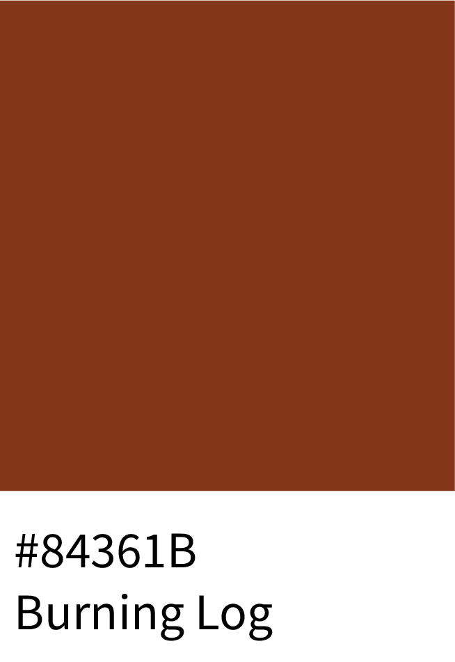 Burning Log Color Hex Code #84361B