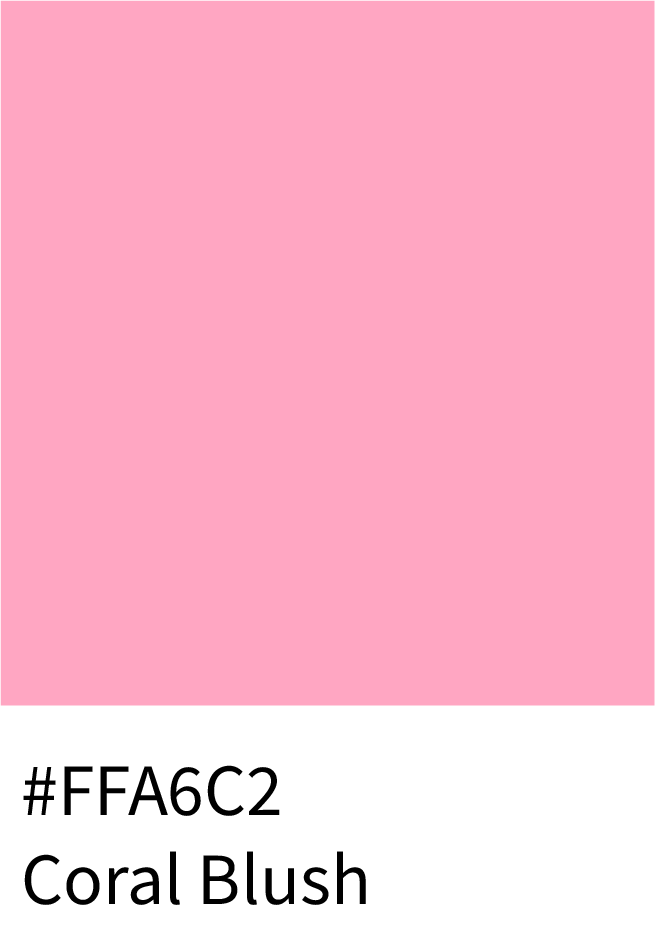 Coral Blush Color Hex Code #FFA6C2