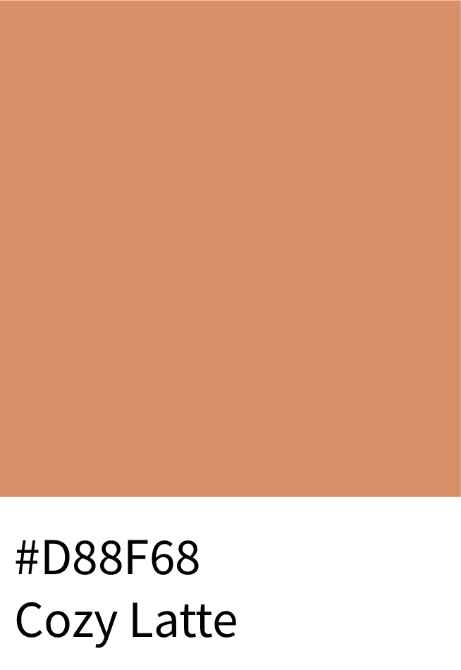 Cozy Latte Color Hex Code #D89F6B