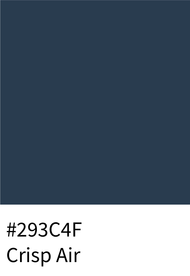 Crisp Air Color Hex Code #293C4F