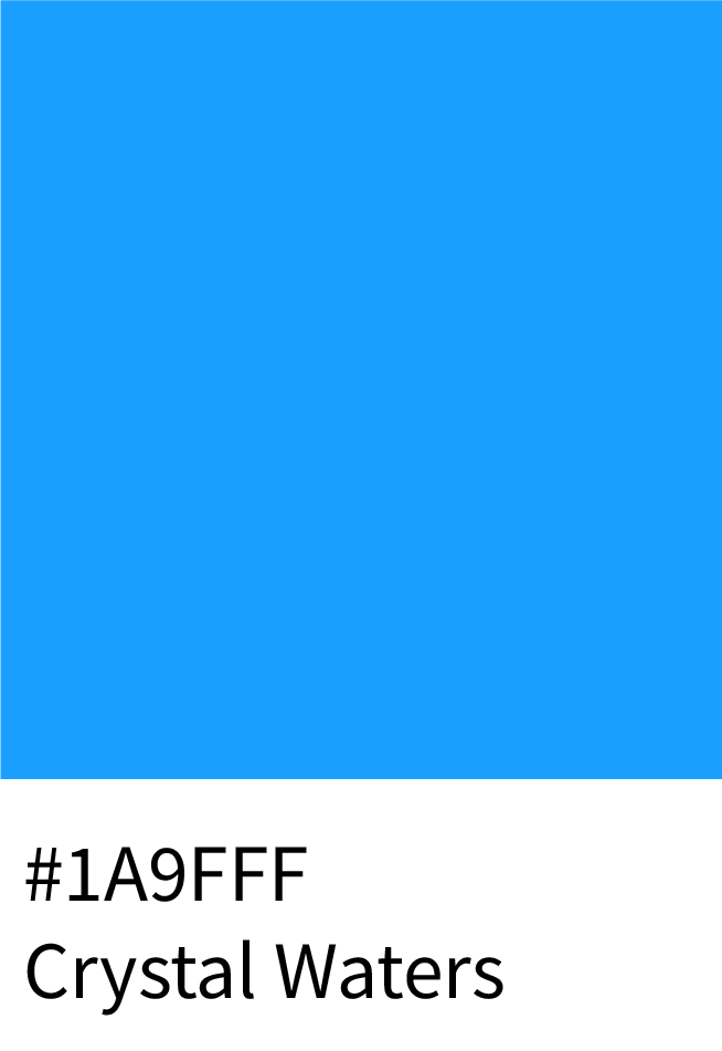 Crystal Waters Color Hex Code #43A9FF
