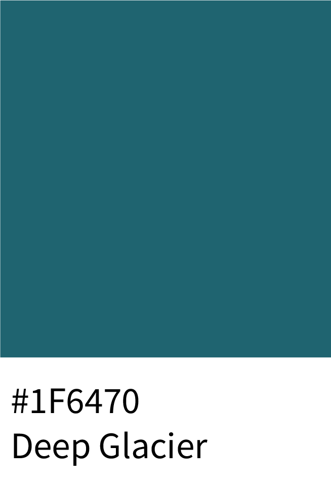 Deep Glacier Color Hex Code #1F6470
