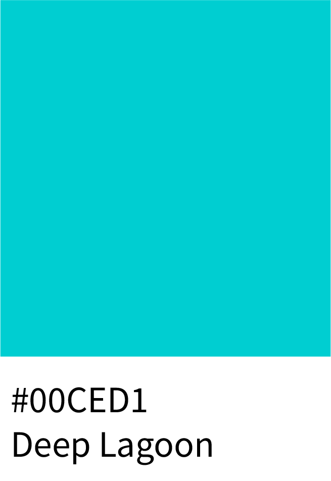 Deep Lagoon Color Hex Code #00CED1