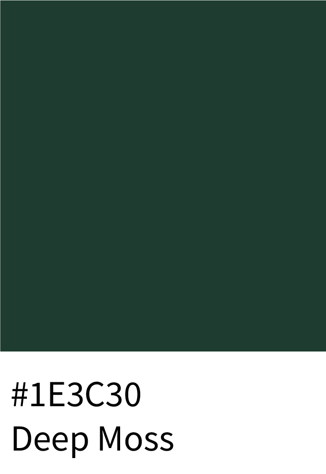Deep Moss Color Hex Code #1E3C30