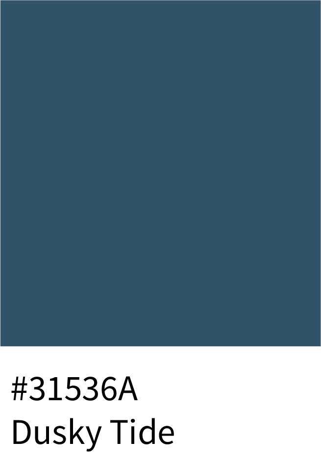 Dusky Tide Color Hex Code #31536A