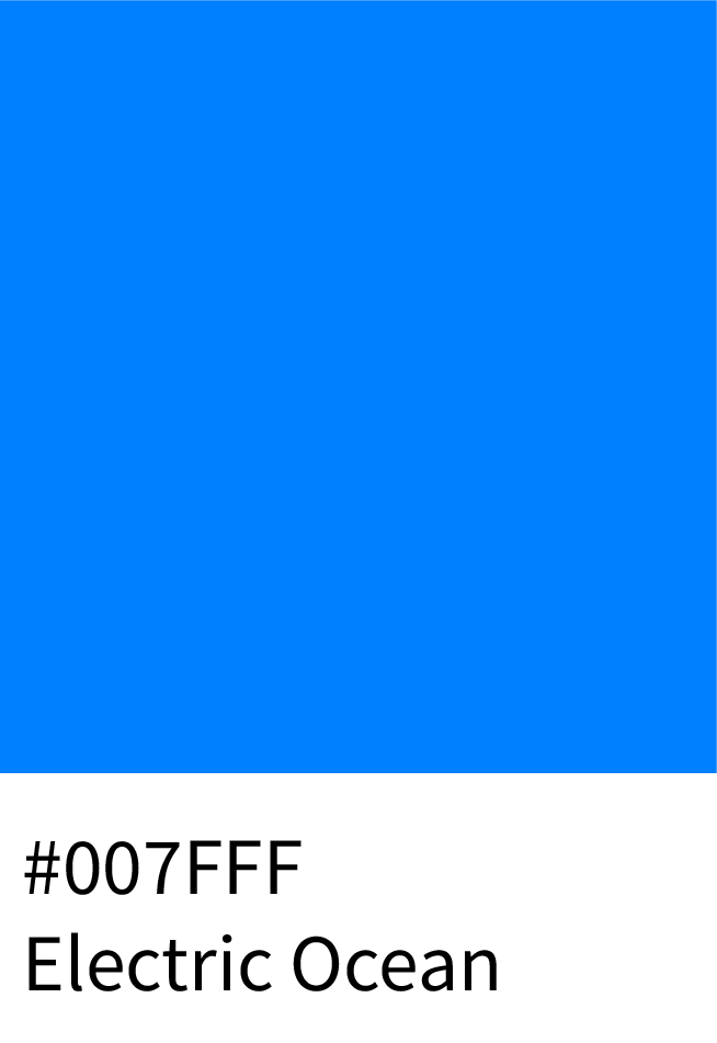 Electric Ocean Color Hex Code #007FFF