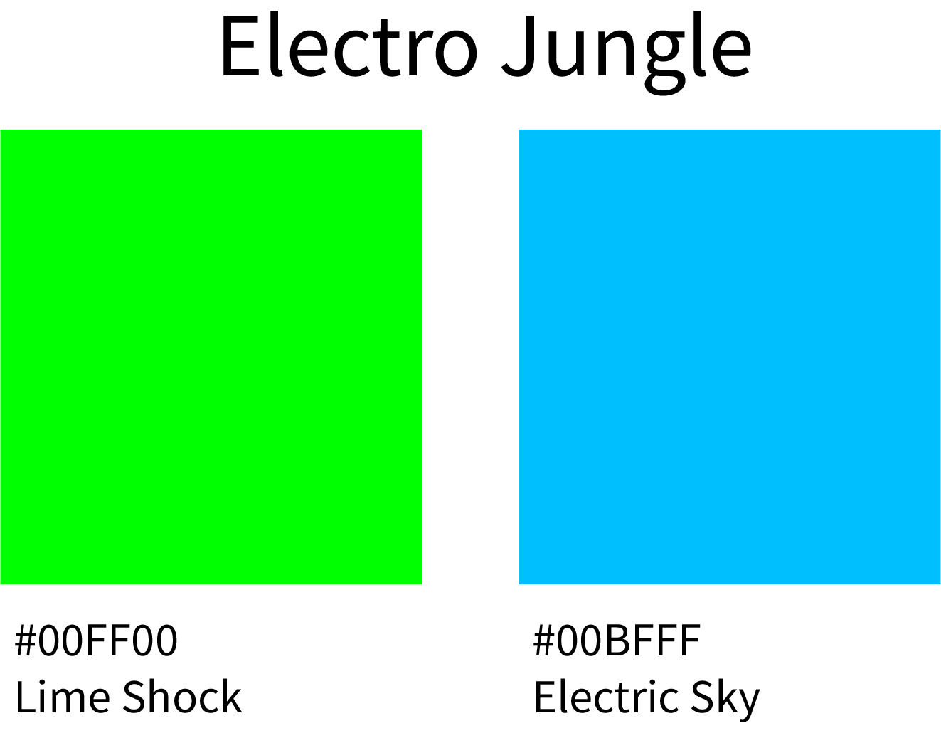 Electro Jungle Color Hex Code