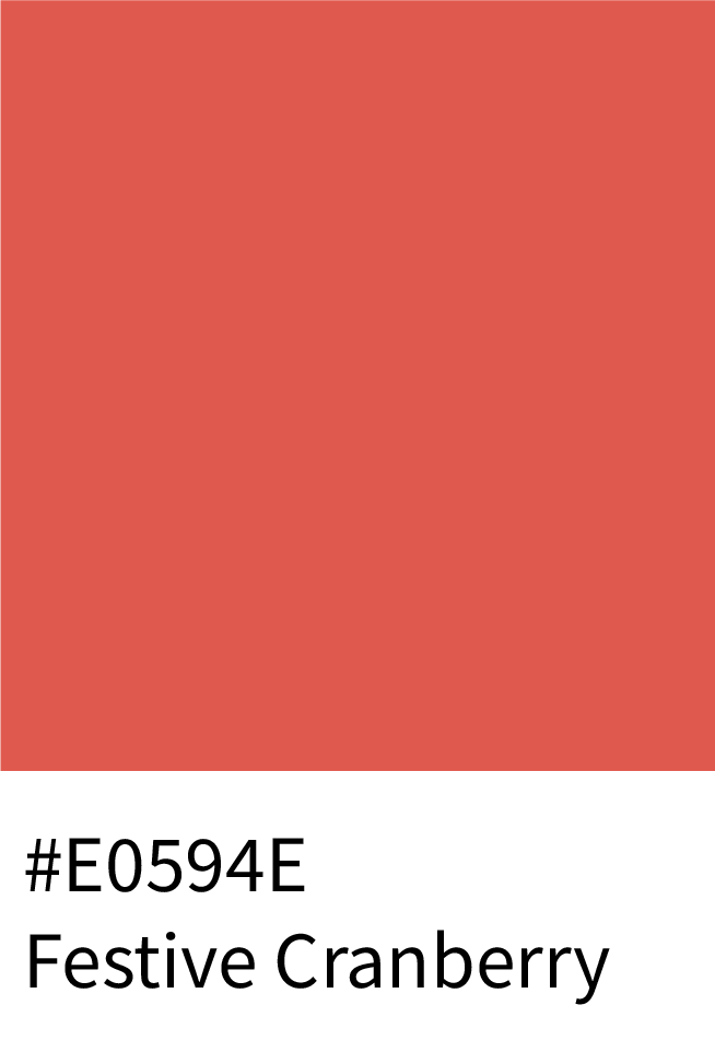 Festive Cranberry Color Hex Code #E0594E