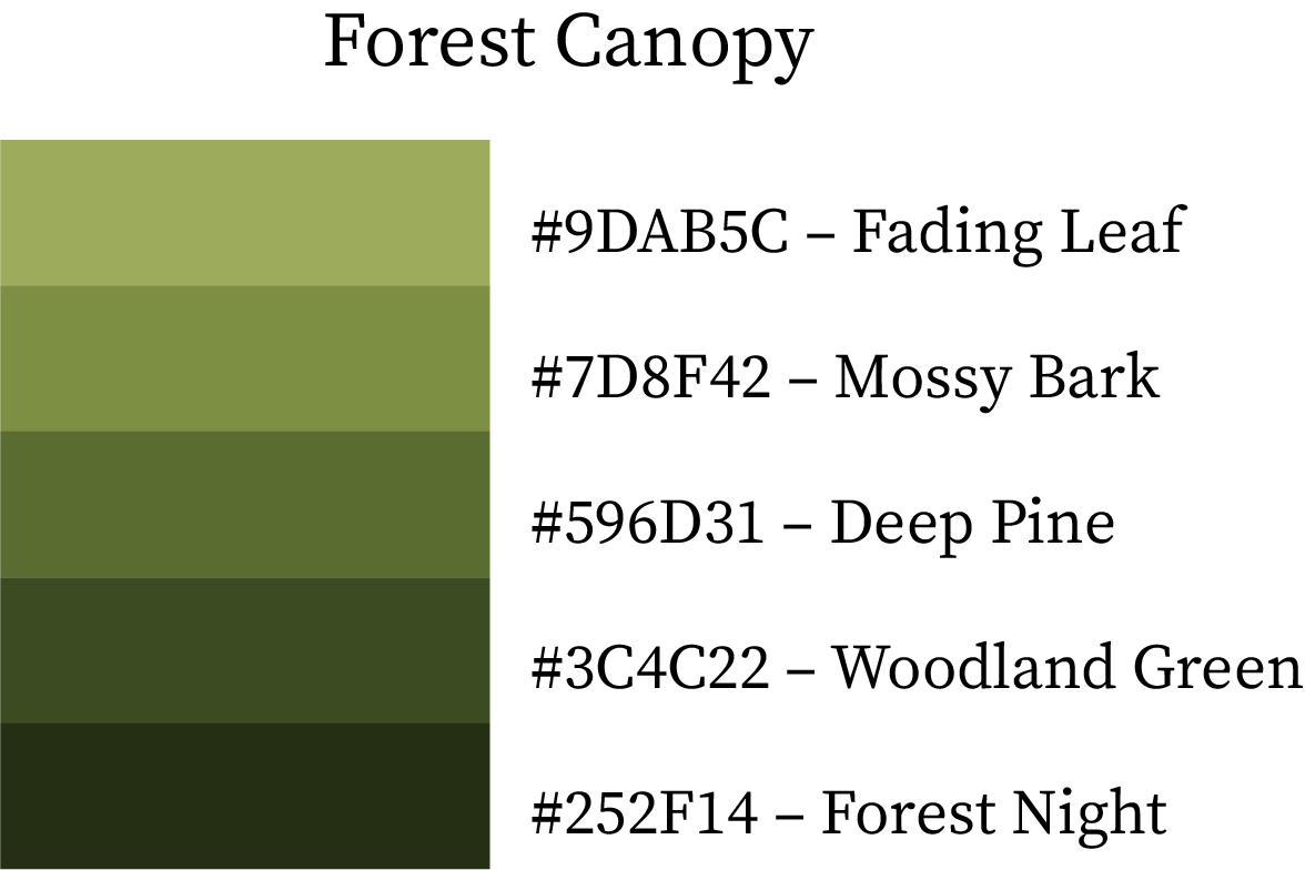 Cool Fall Color Palette