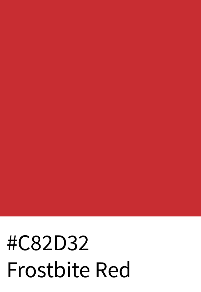 Frostbite Red Color Hex Code #C82D32