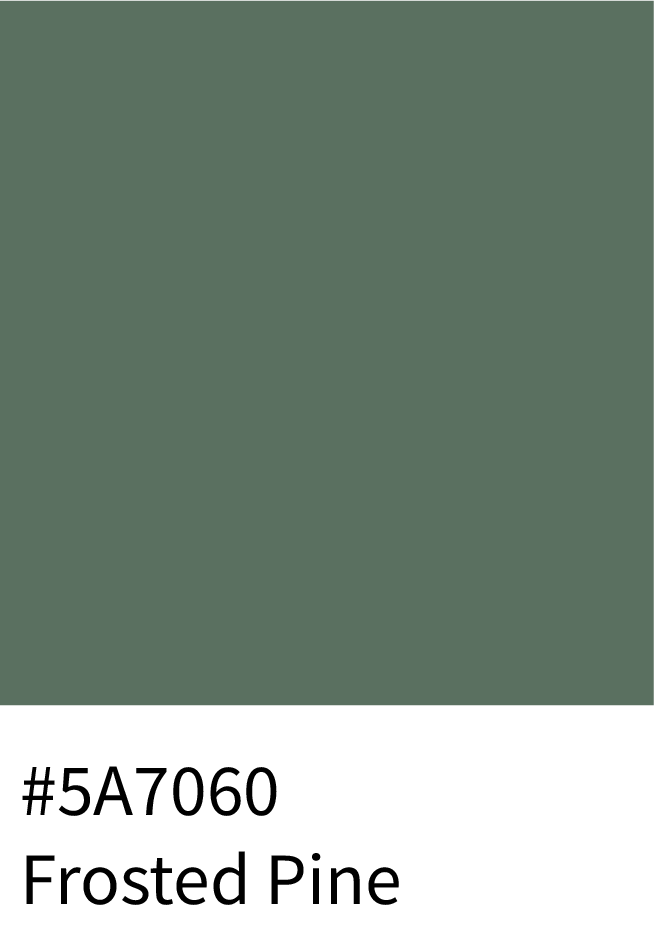 Frosted Pine Color Hex Code #5A7060