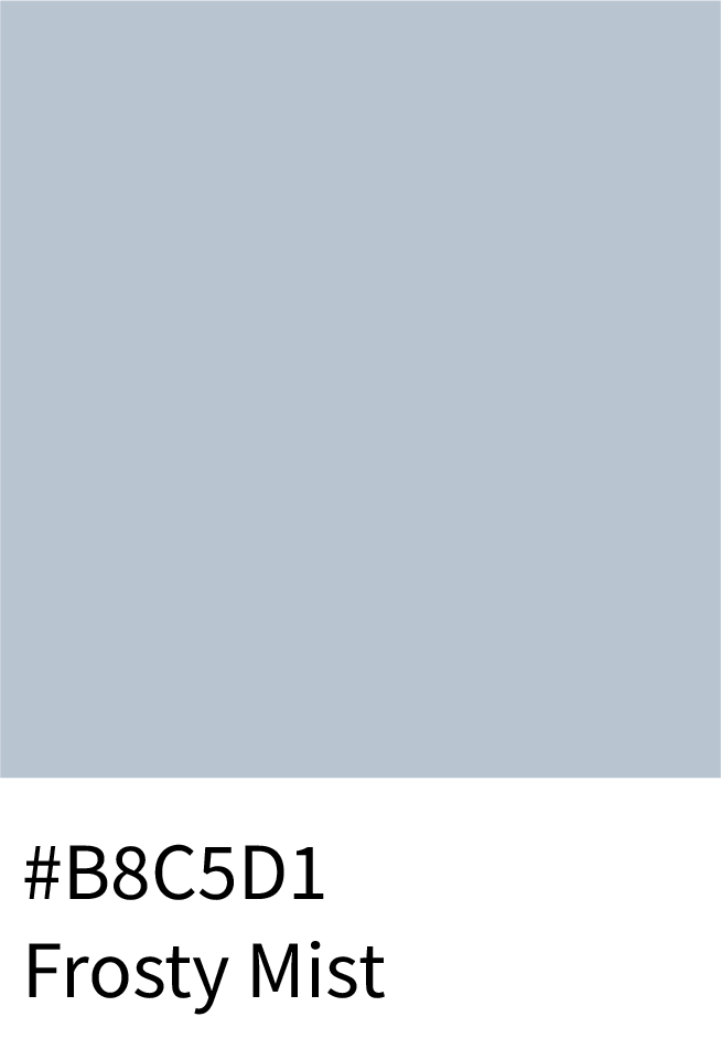 Frosty Mist Color Hex Code #B8C5D1