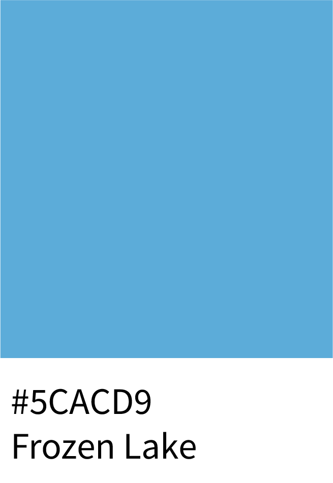 Frozen Lake Color Hex Code #5CACD9