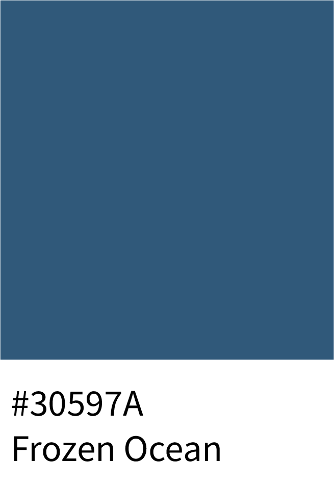 Frozen Ocean Color Hex Code #30597A