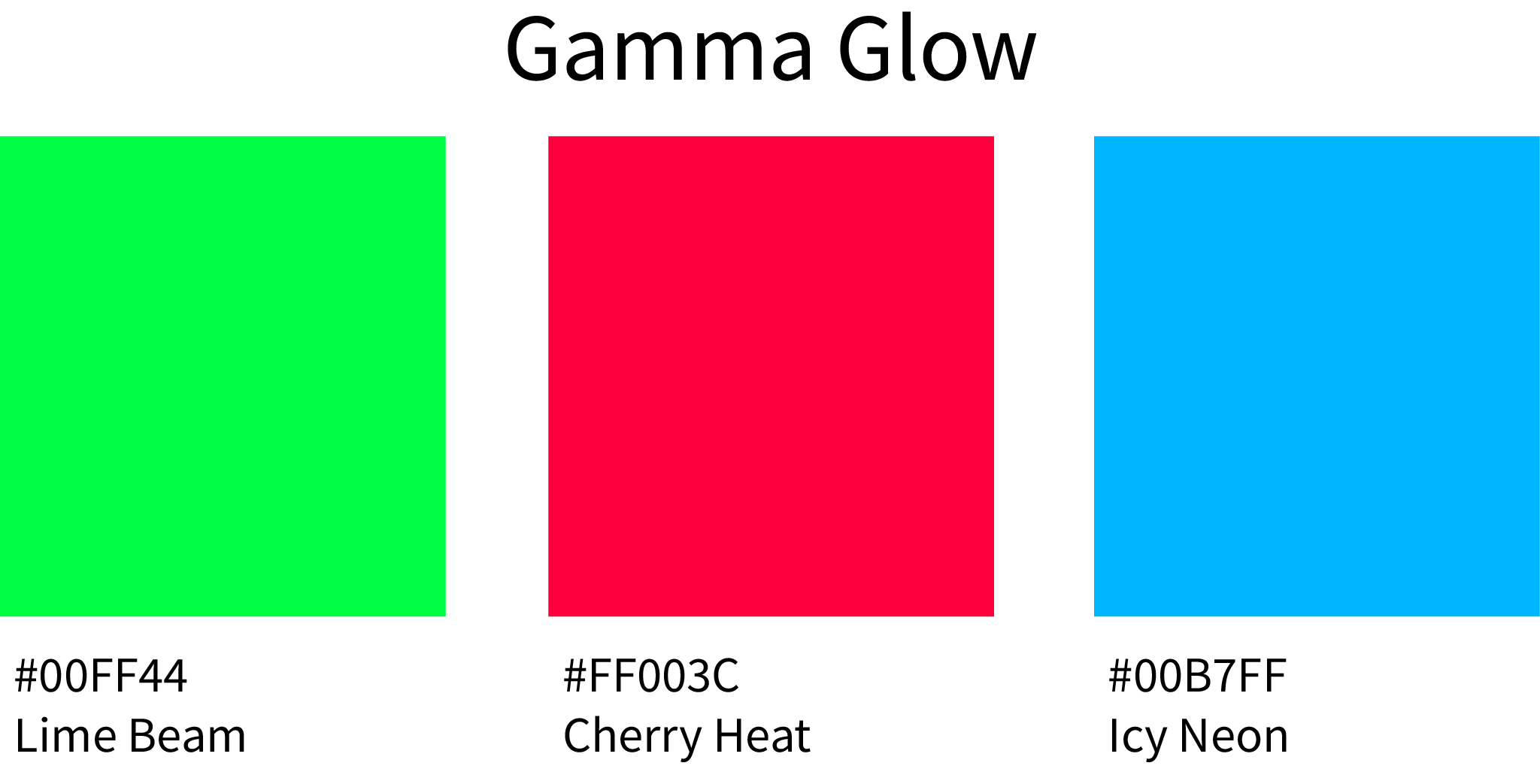 Gamma Glow Color Hex Code