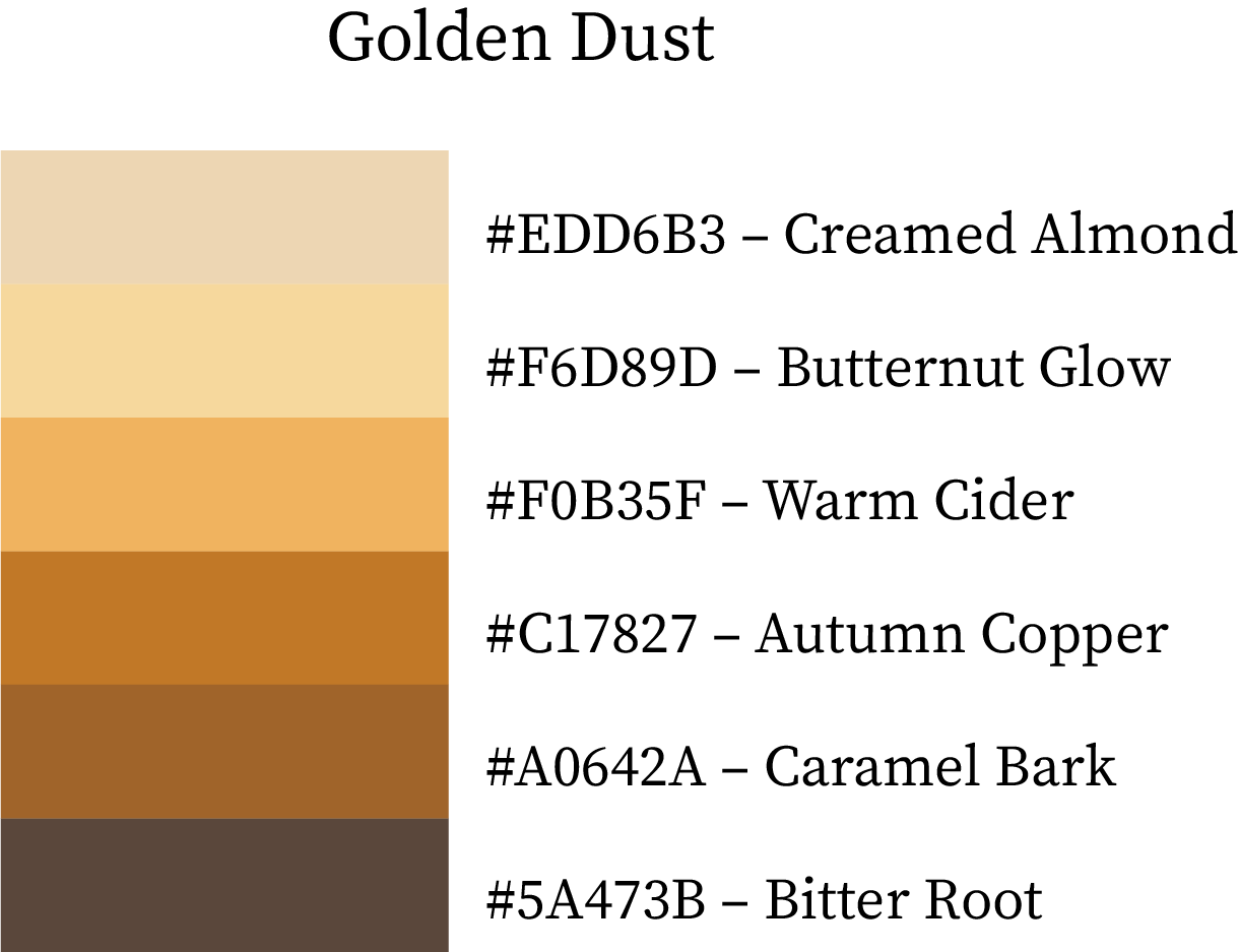 True Autumn Colour Palette Combination