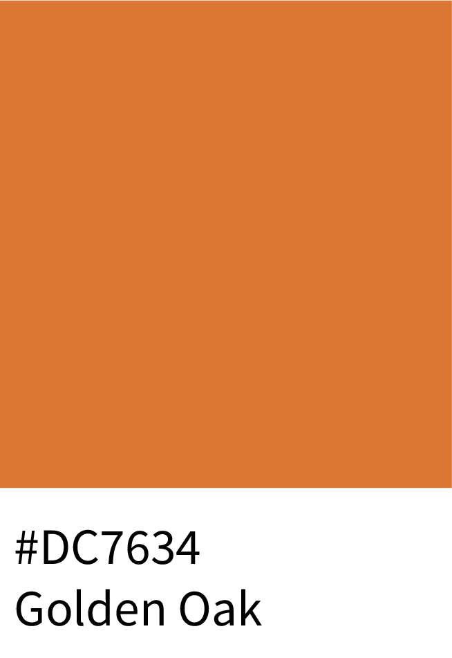 Golden Oak Color Hex Code #DC7634