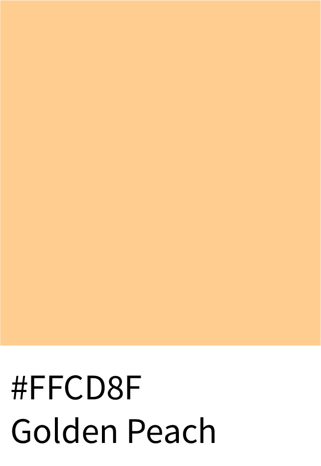 Golden Peach Color Hex Code #FFCD8F