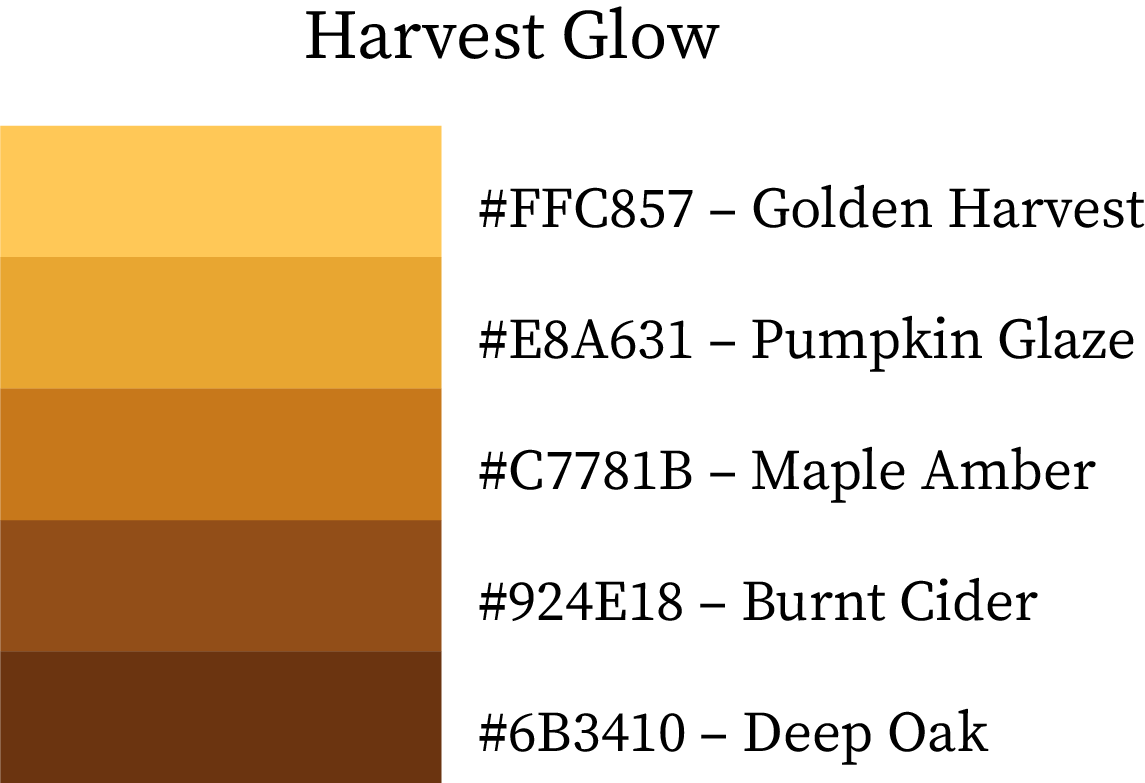  Warm Autumn Color Palette