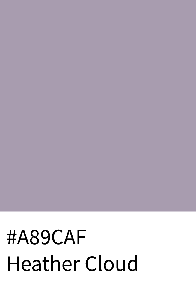 Heather Cloud Color Hex Code #A99CAF