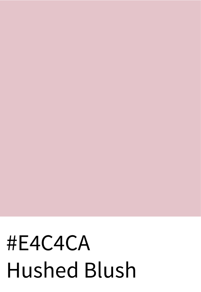 Hushed Blush Color Hex Code #E4CACA