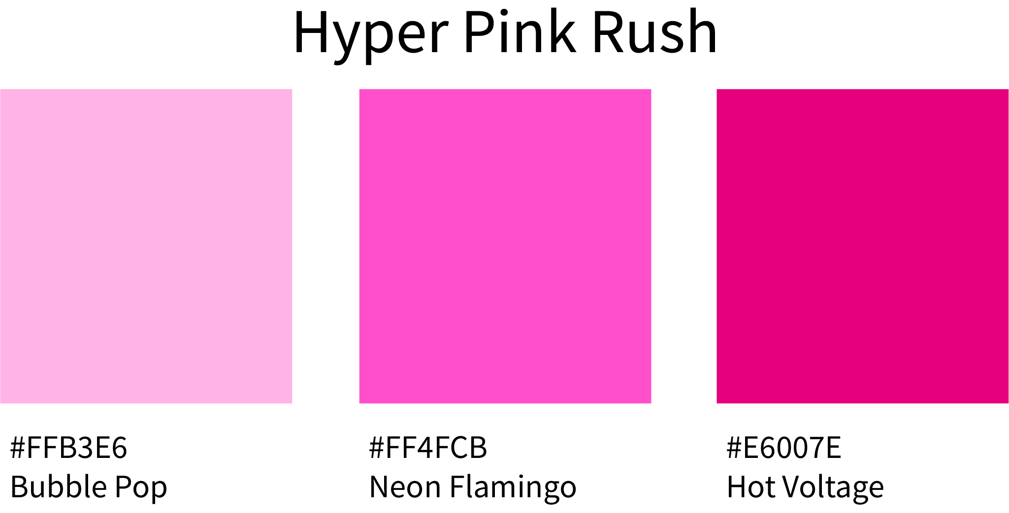 Hyper Pink Rush Color Hex Code