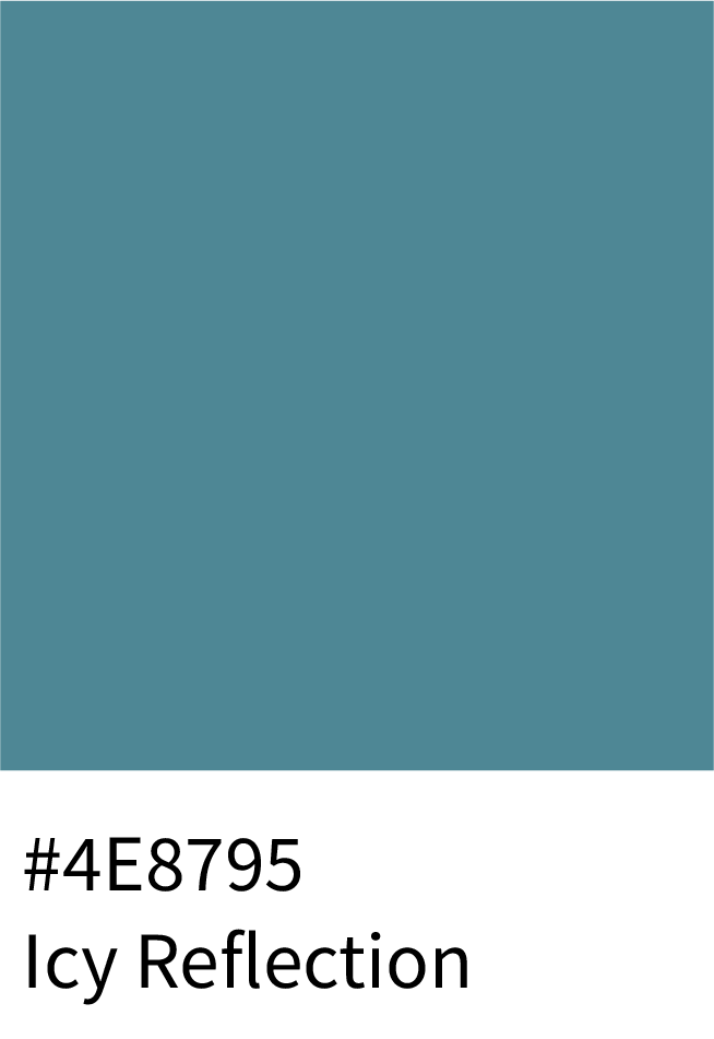 Icy Reflection Color Hex Code #4E8795