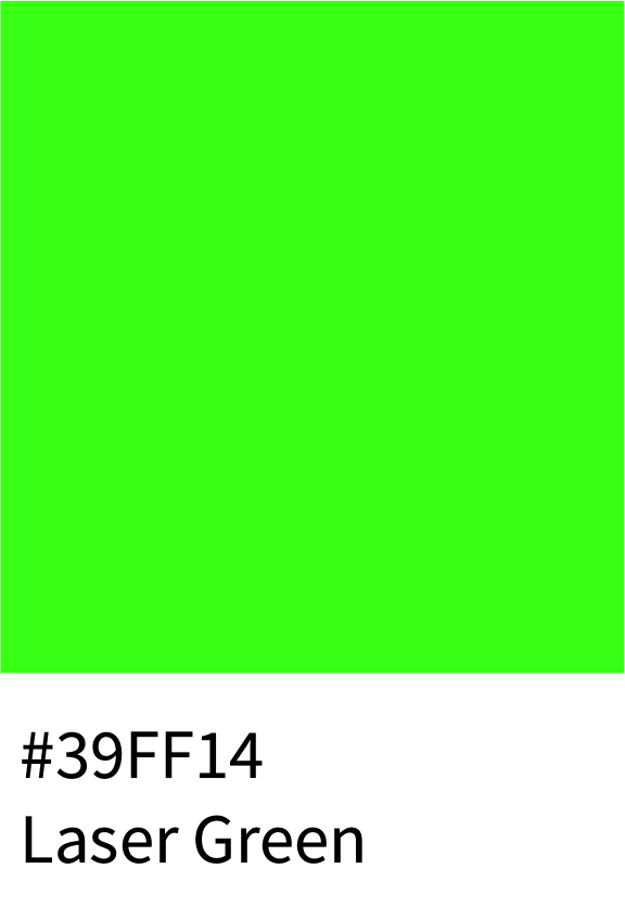 Laser Green Color Hex Code #39FF14
