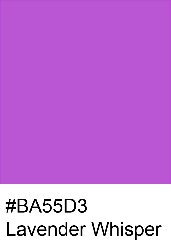 Lavender Whisper Color Hex Code #BA55D3