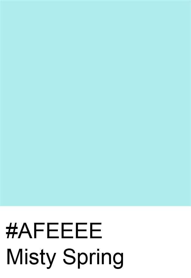 Misty Spring Color Hex Code #AFEEEE