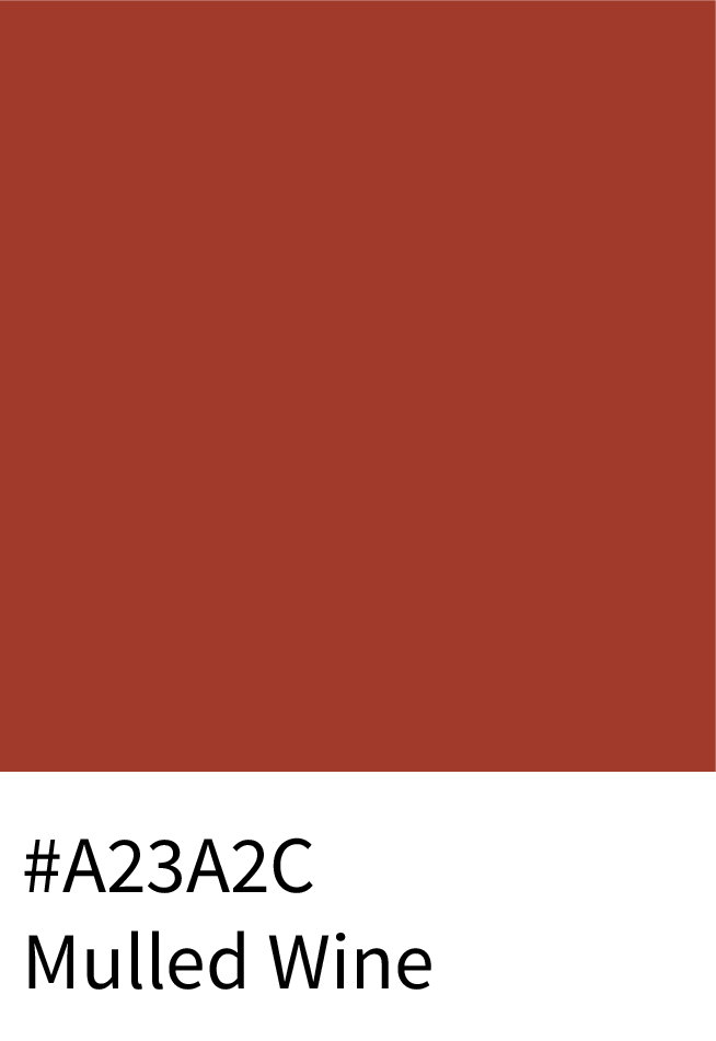 Mulled Wine Color Hex Code #A23A2C