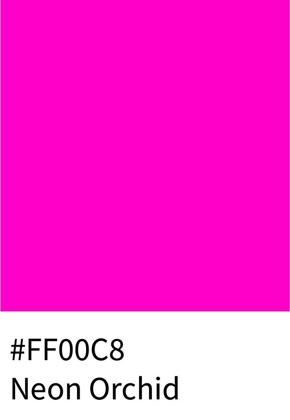 Neon Orchid Color Hex Code #FF00C8