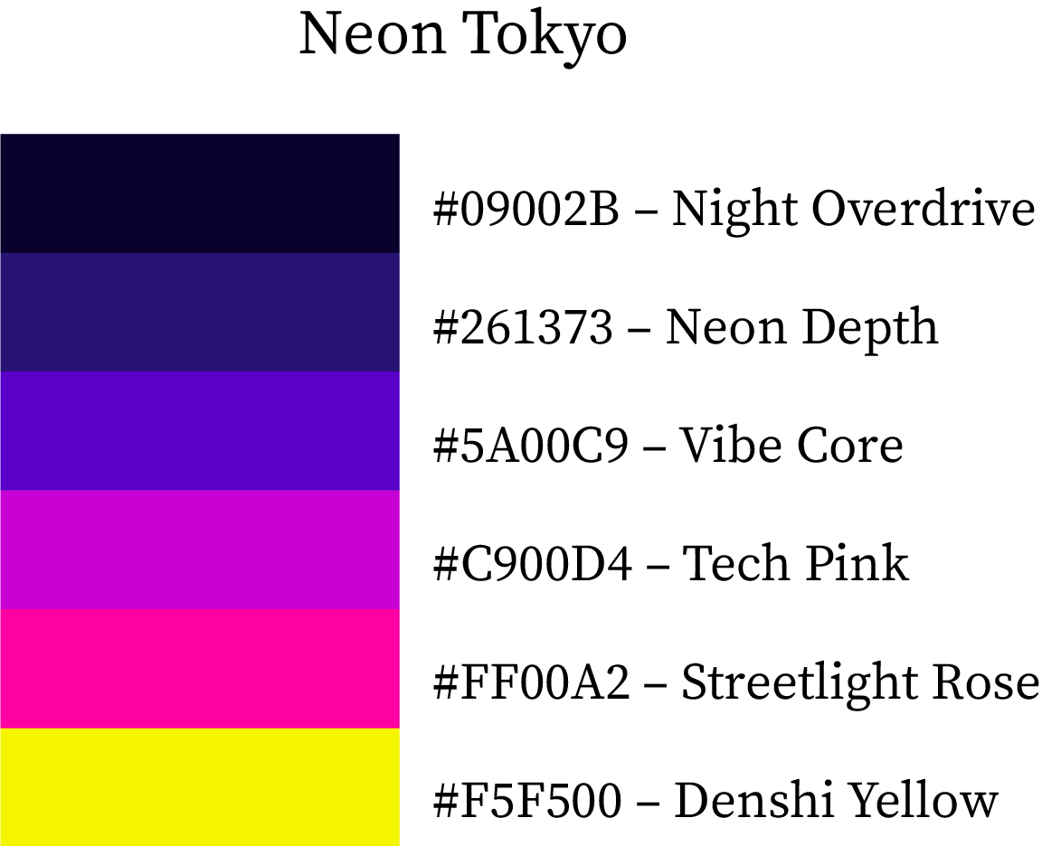 Neon Tokyo Color Hex Code