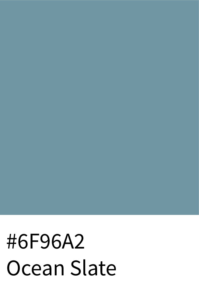 Ocean Slate Color Hex Code #6F96A2