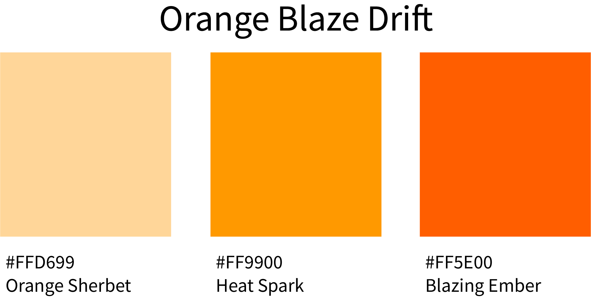 Orange Blaze Drift Color Hex Code