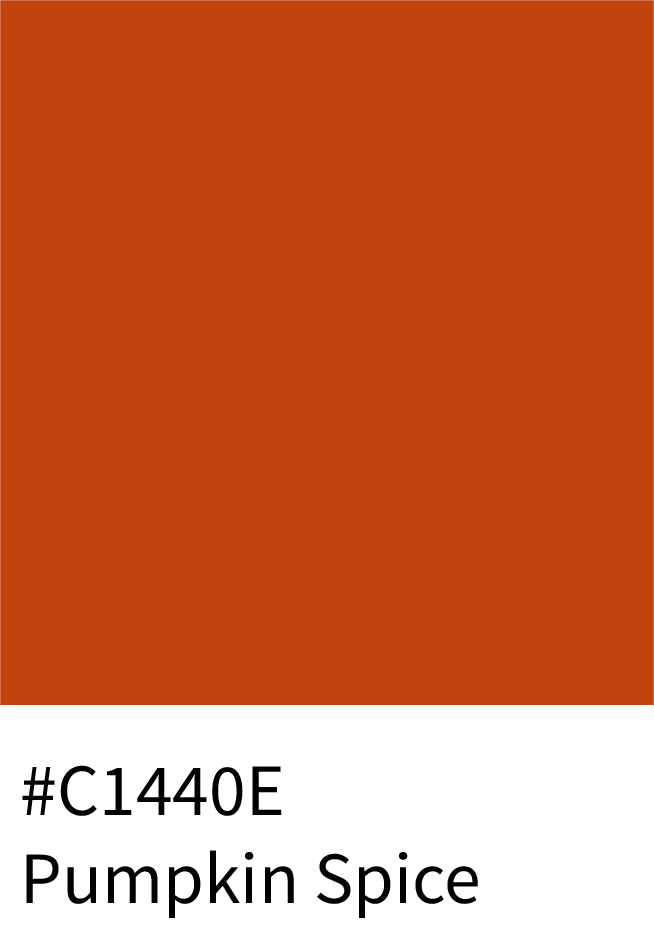Pumpkin Spice Color Hex Code #C1440E