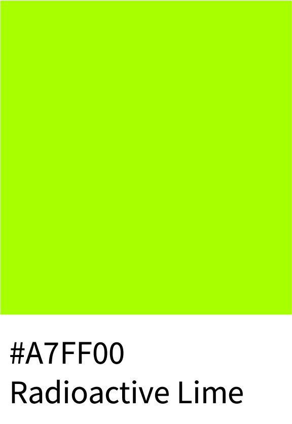 Radioactive Lime Color Hex Code #A7FF00