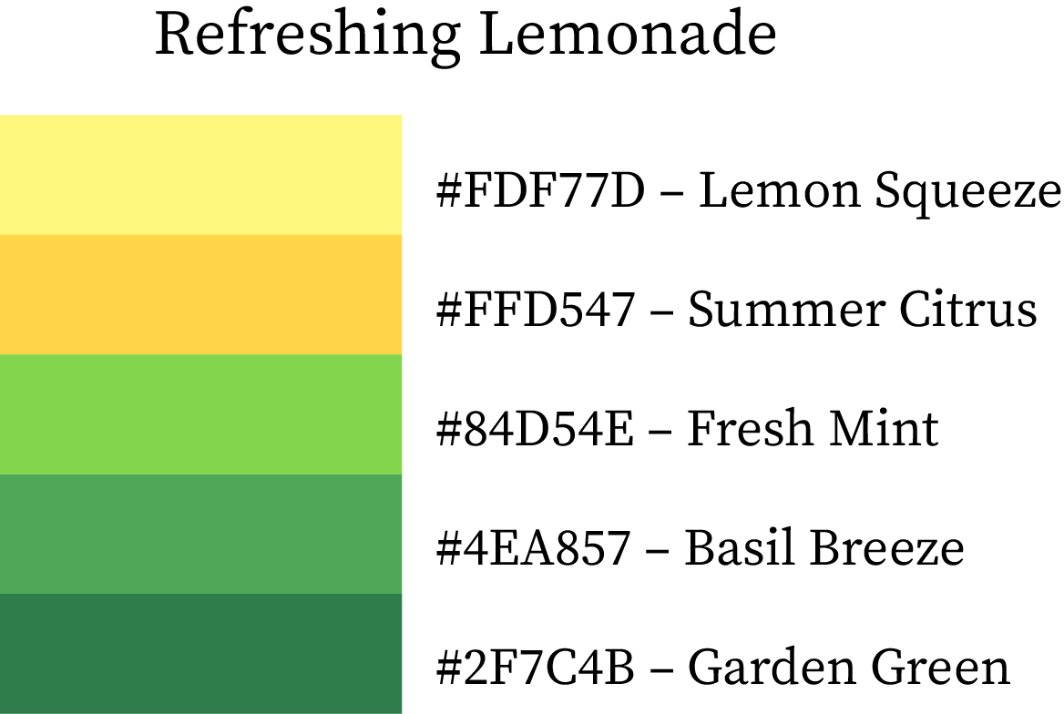 Summer Color Palette Combination