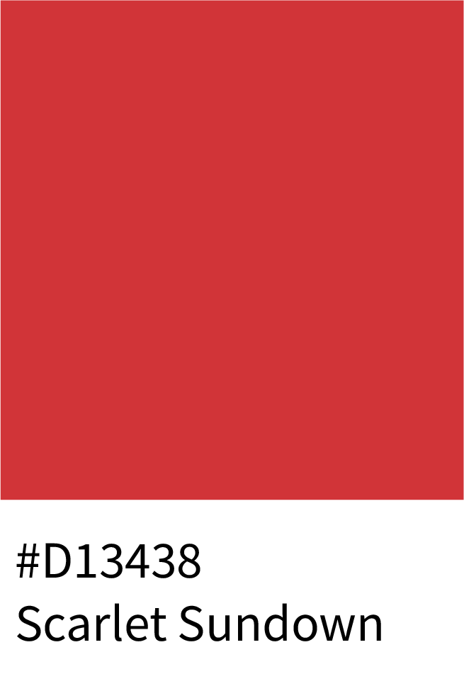 Scarlet Sundown Color Hex Code #D13438