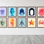 Sea Animals Nursery Wall Art Decor