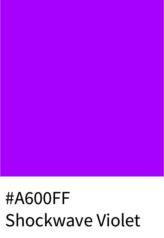 Shockwave Violet Color Hex Code #A600FF