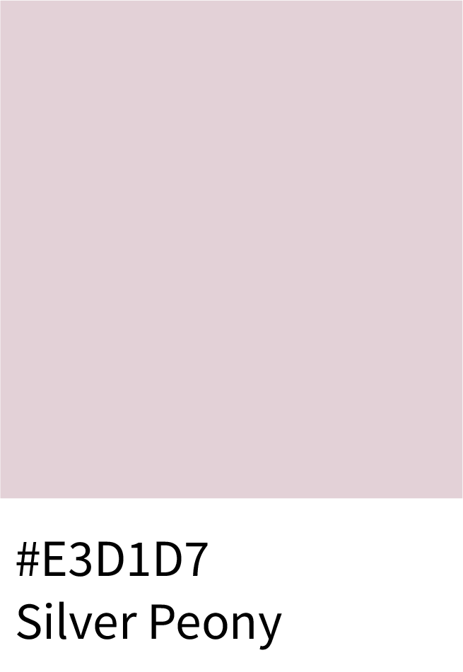 Silver Peony Color Hex Code #E3D1D7
