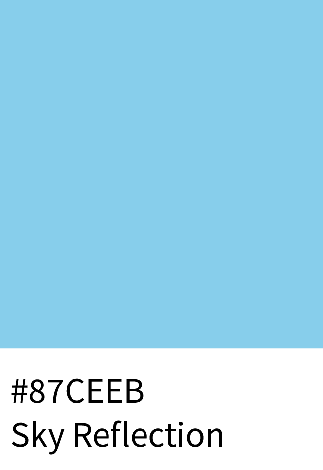 Sky Reflection Color Hex Code #87CEEB